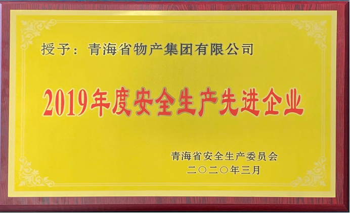 省物產(chǎn)集團榮獲“2019年度安全生產(chǎn)先進企業(yè)”稱號